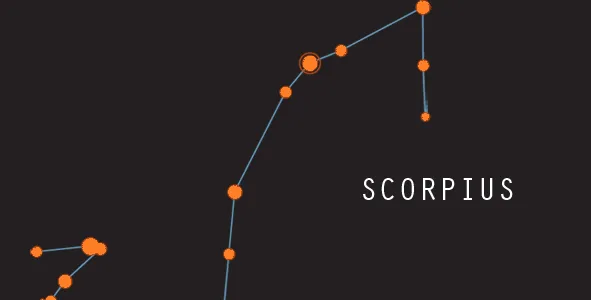 The legend of Scorpius and Orion