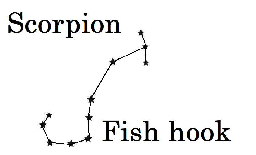 Maui's Fishhook Is The Greek Scorpius Constellation