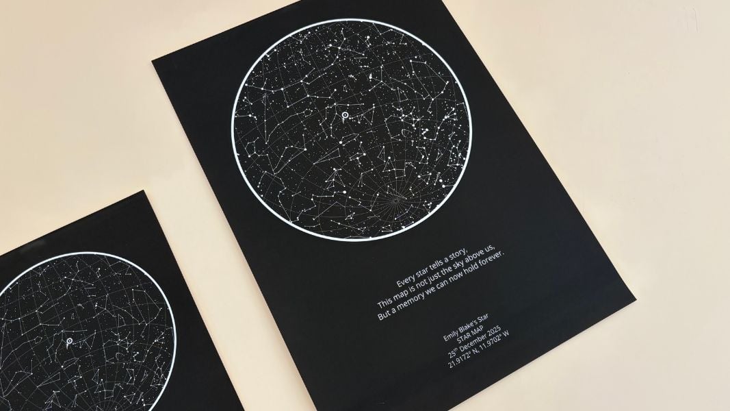 Framed A3 Image of your Star