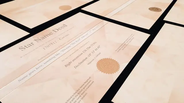 A4 Star Certificate