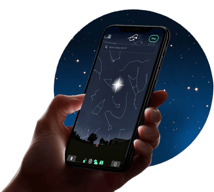Find My star App in Hand of Star Namer Image